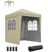 Outsunny Tonnelle de Jardin Pliante Pop-up 2 x 2 m Tente de réception Hauteur réglable 3 Niveaux ...