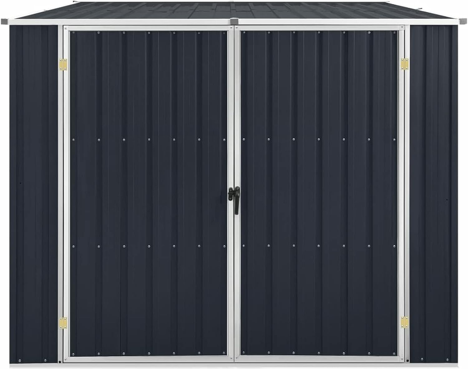 LAPOOH Abri de Jardin Anthracite 195x198x159 cm Acier galvanisé,Armoire De Jardin Exterieur,Abri De Jardin,Meuble Exterieur Rangement
