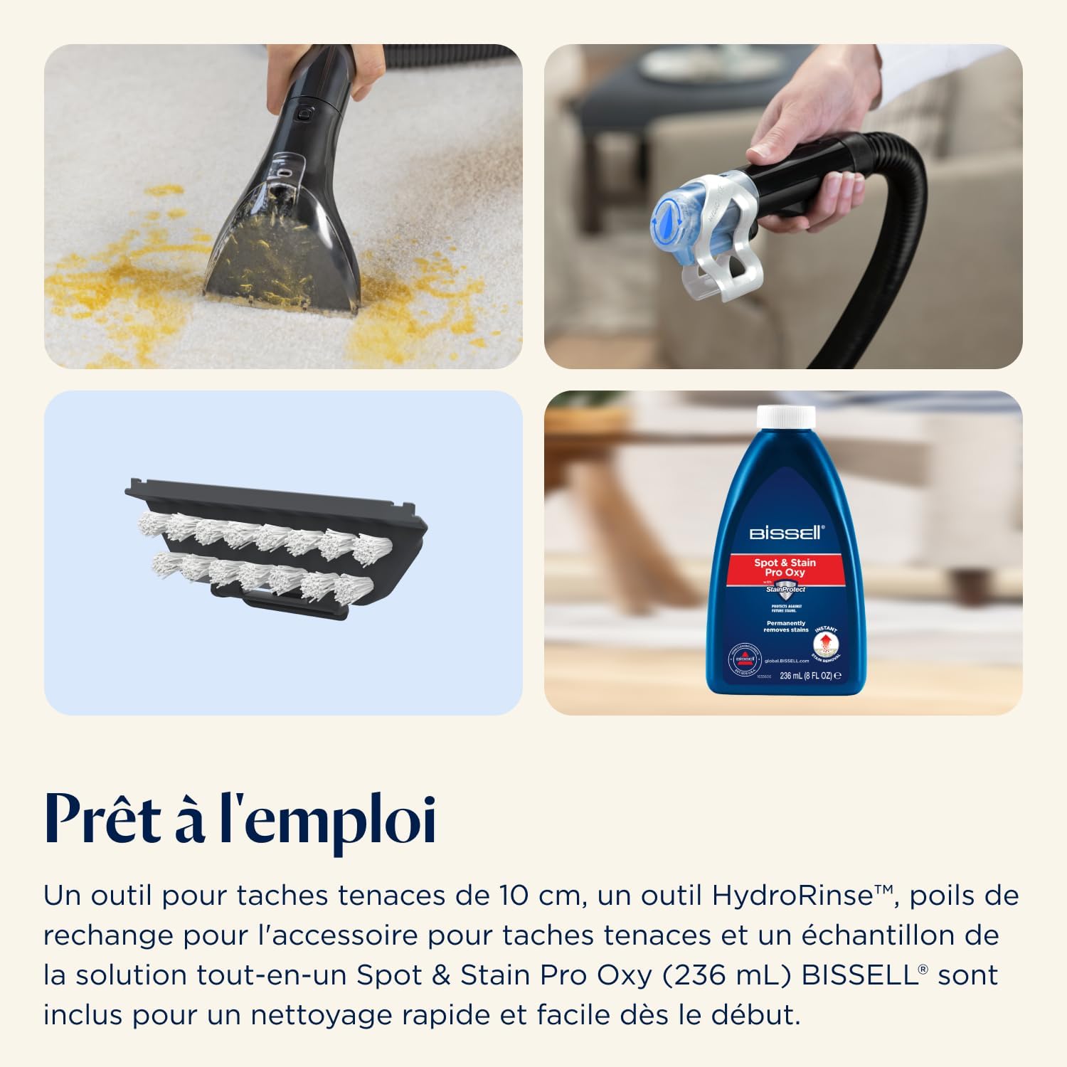 BISSELL - SpotClean Mini - léger, filaire, portable, multi-surfaces - 4103N