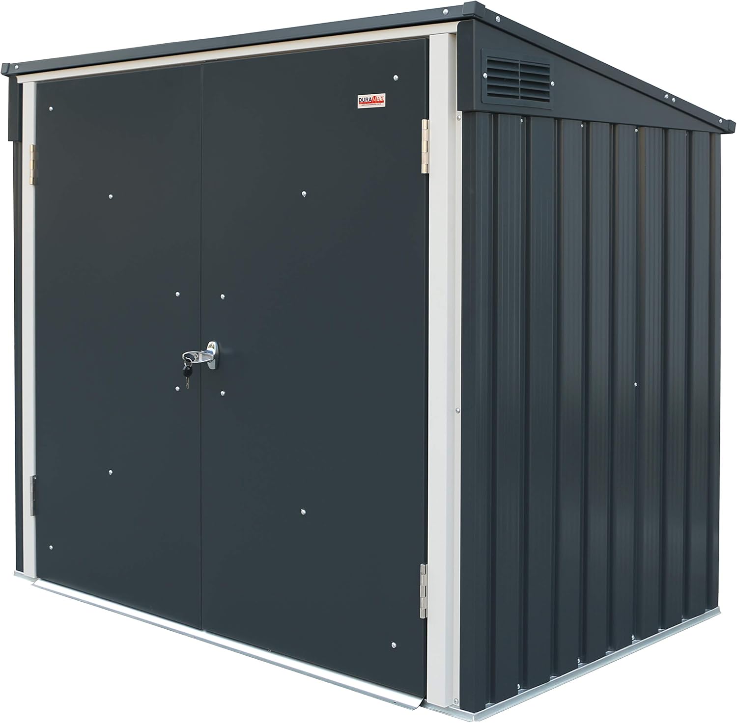 Duramax - abri poubelles double - 154x96x131 cm - métal verrouillable