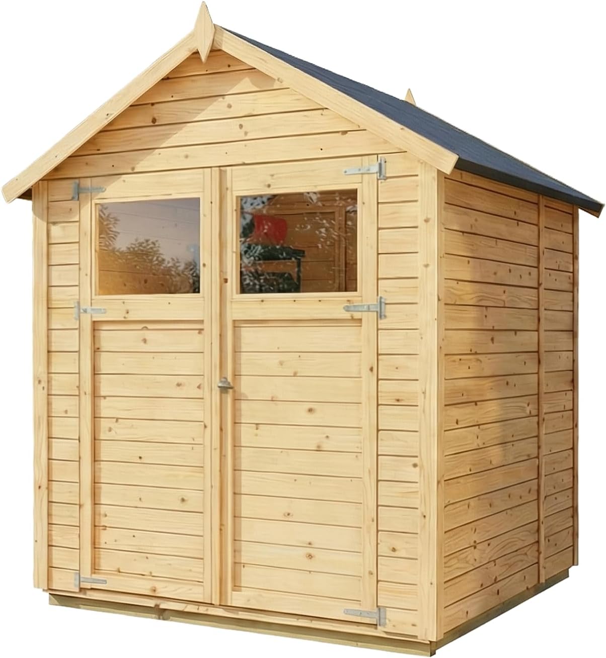 Alpholz - Cabane à outils Alisha - bois - toit double pente, panneaux préfab