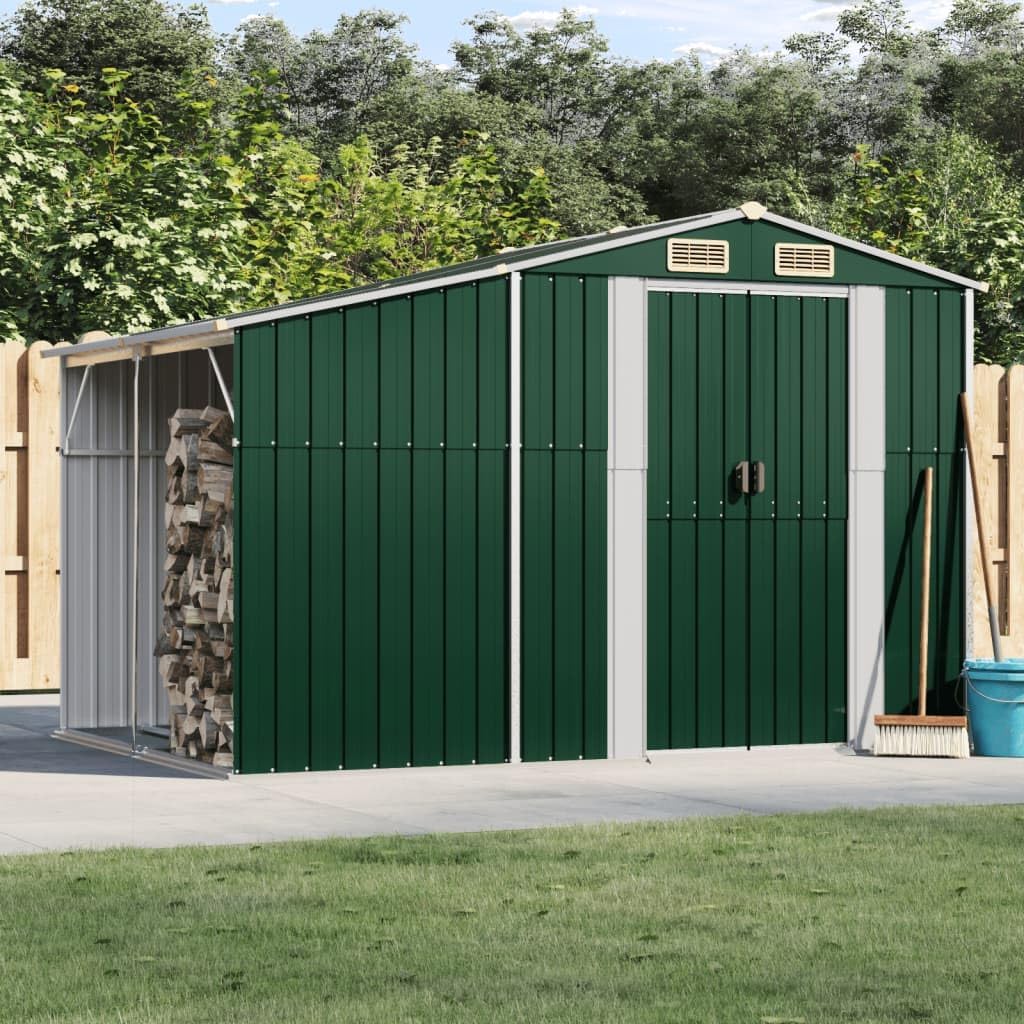 Abri de Jardin en Acier galvanisé, Salles de Stockage de Jardin Extérieures avec Bouches D'aération et Poignées Pratiques pour Ranger Les Outils, Les Ustensile de (277 x 192,5 x 179 cm)