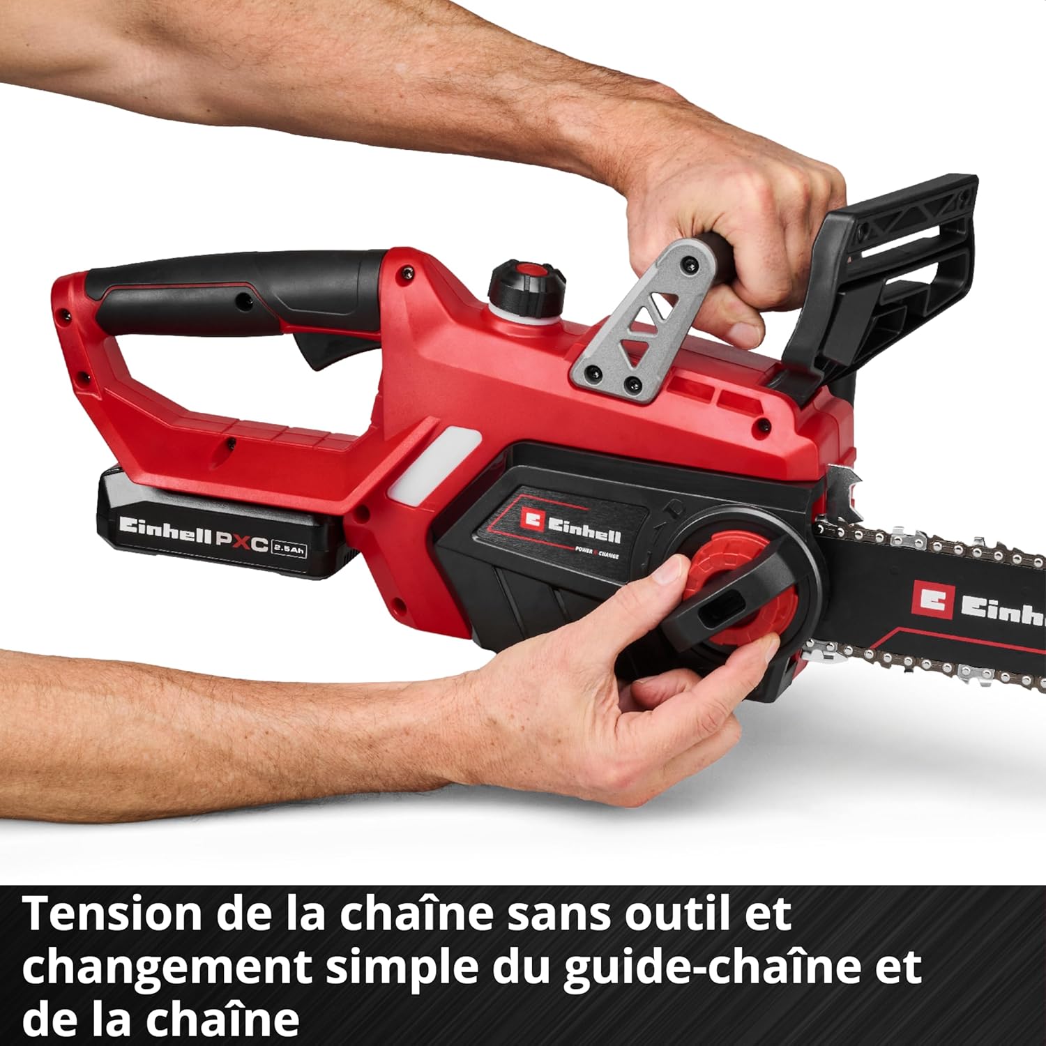 Einhell - tronçonneuse GE-LC 18/25-1 Li - 23 cm - 18V, 2,5Ah, lubrification auto, kit complet, GE-LC 18/25-1 Li