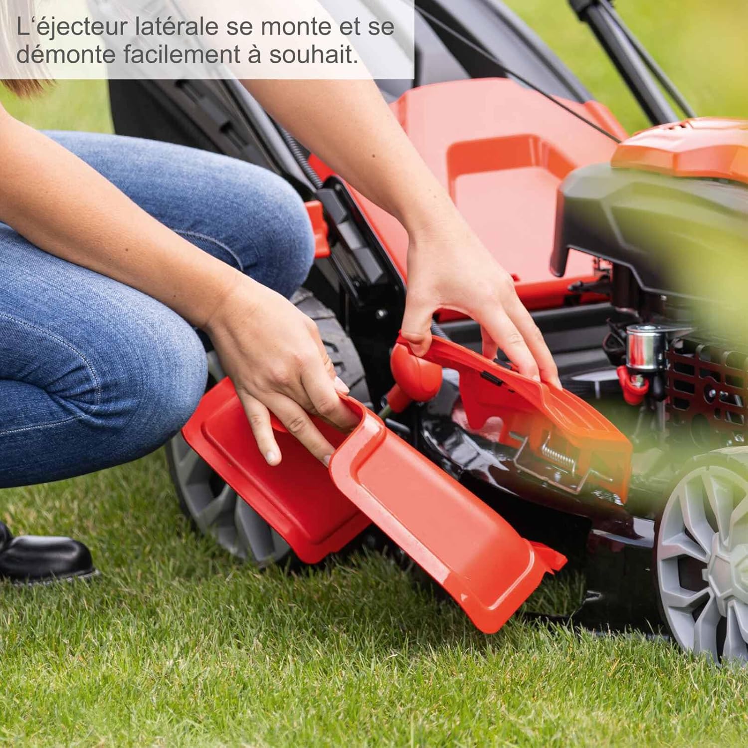 Scheppach Tondeuse à Gazon Hybride MS225-56E – Tondeuse à Essence – Moteur à Essence 4 Temps de 6 CV / 4,4 KW – 224 cm³ – Largeur de Coupe 56 cm – Démarrage électrique – Batterie + Chargeur Inclus