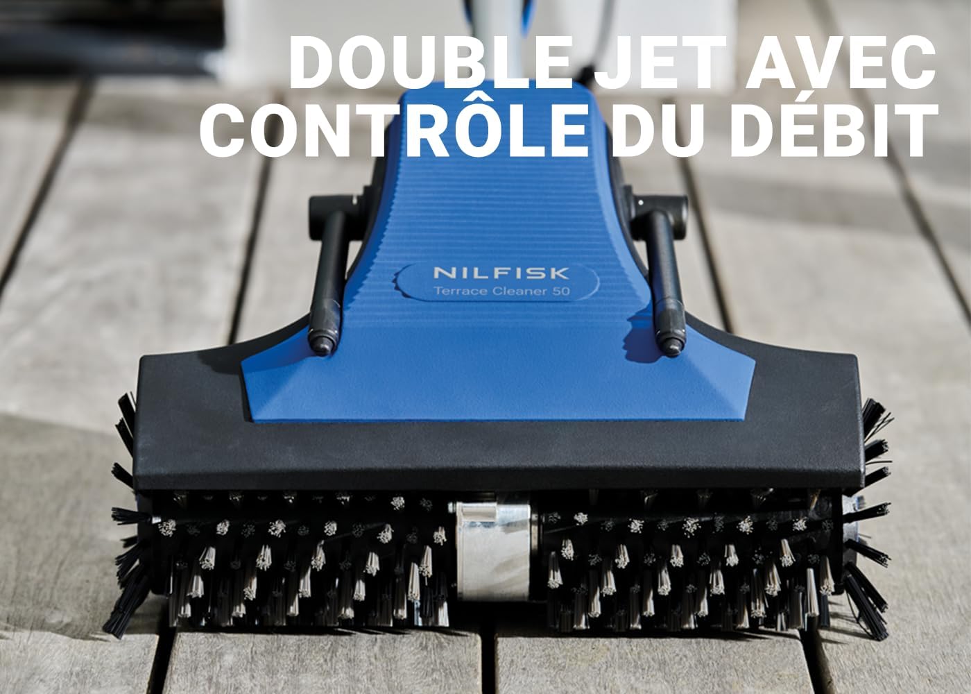 Nilfisk - Nettoyeur terrasse électrique - 600W, brosses rotatives, débit réglable