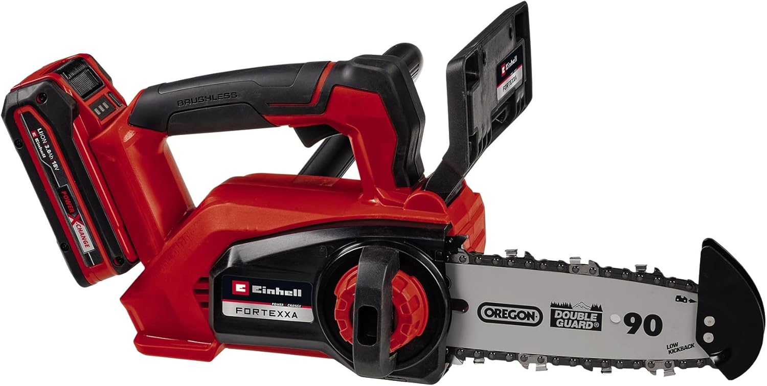 Einhell Professional Elagueuse sans fil FORTEXXA 18/20 TH - Power X-Change (18V, moteur sans charbon, guide-chaîne 30 cm, régime max 4 300 tr/min) Livré avec 1 Batterie 3,0Ah et Chargeur