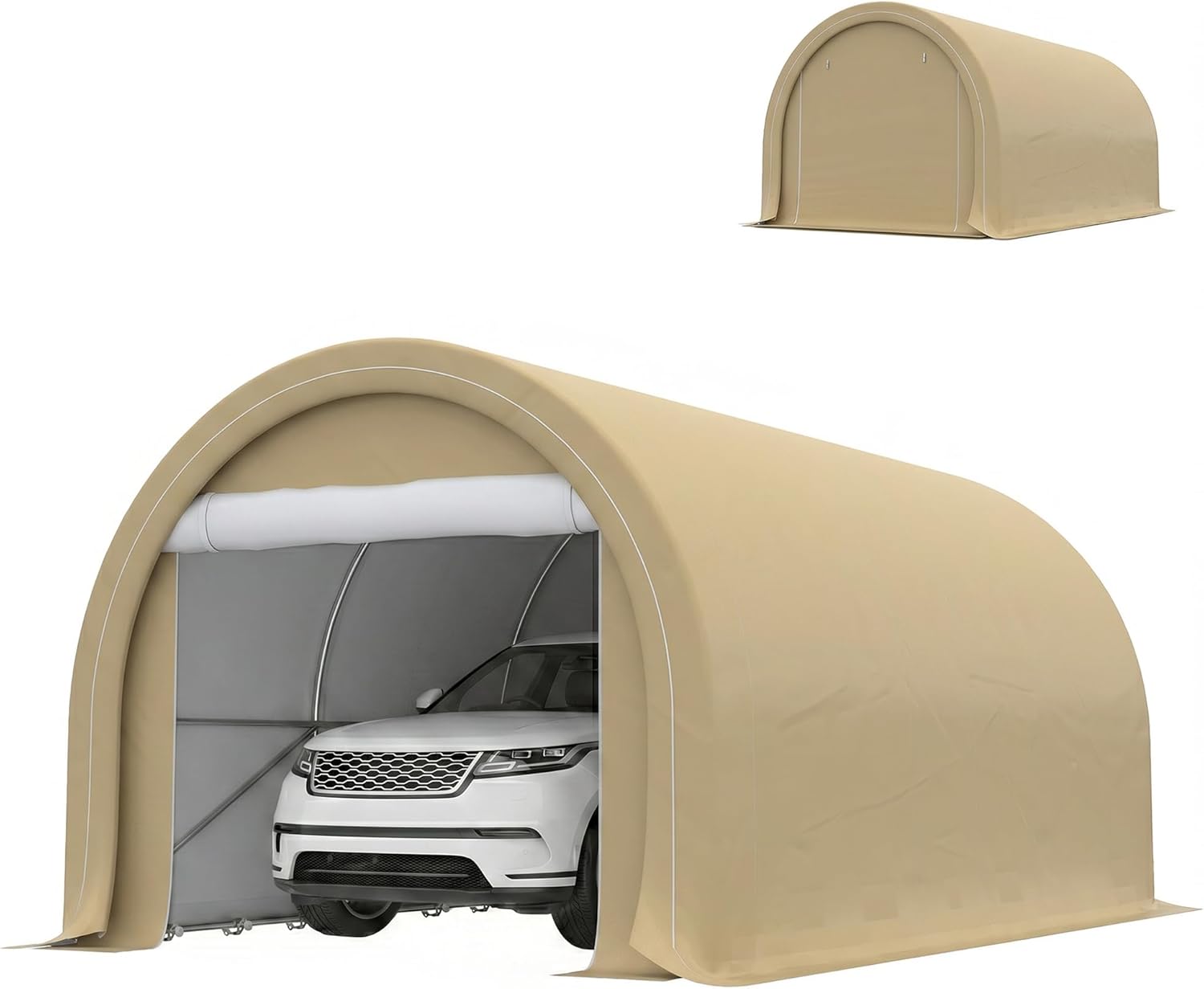 Outsunny - Carport garage 5x3x2,4m, acier galvanisé, PE 190g/m²