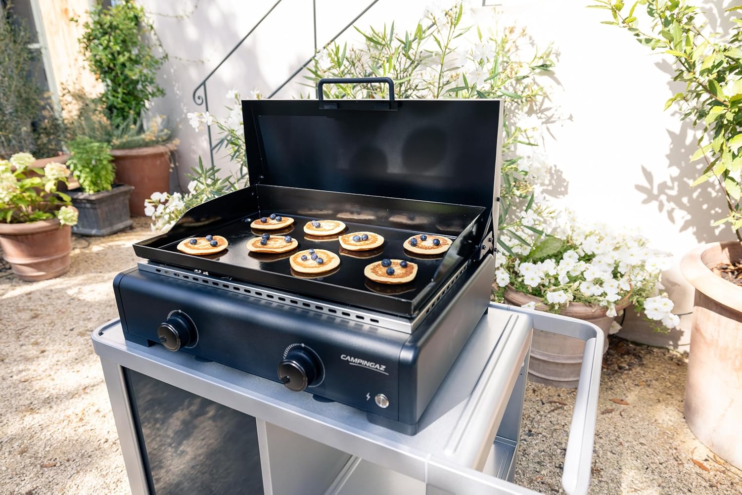 Campingaz - Plancha Othello 2 L - 2 brûleurs - surface de cuisson émaillée