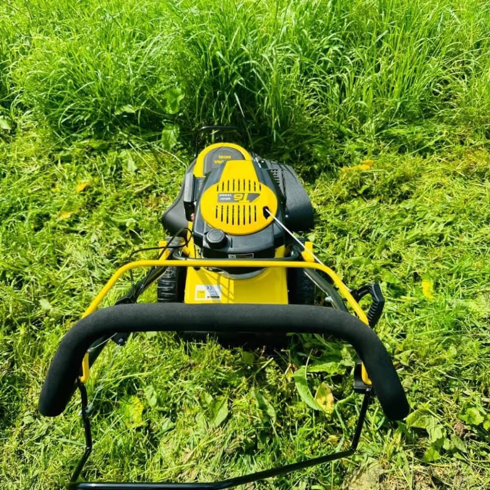 Nemura Tondeuse Thermique Autotractée 146cm3 - Largeur de Coupe 56 cm - Hauteur de Coupe 5 Positions - Pratique et Démarrage Facile - Outillage Jardin - Marque Française