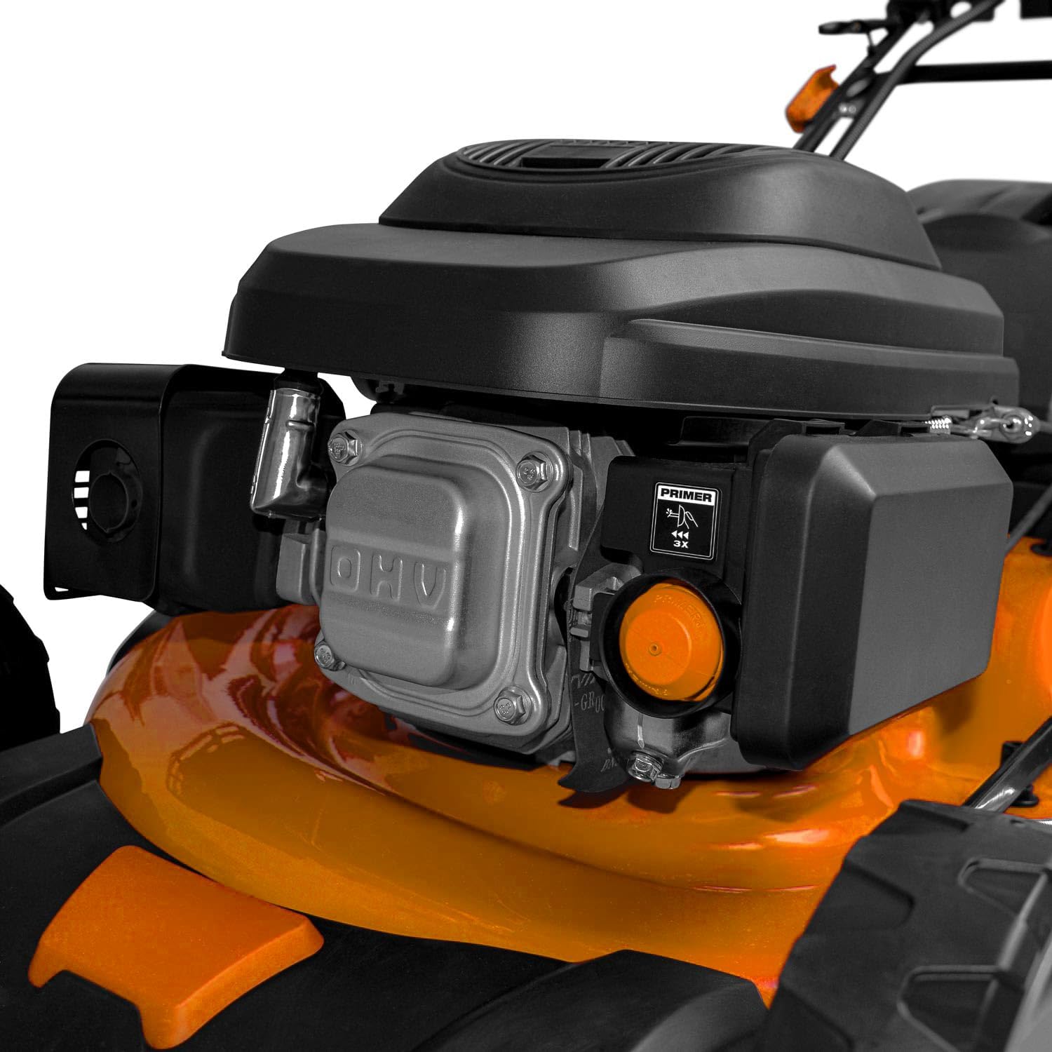 Boudech® Tondeuse automotrice 225cc 5.2p OHV 4 Temps avec e-Start Mulching 4in1 520mm Largeur de Coupe