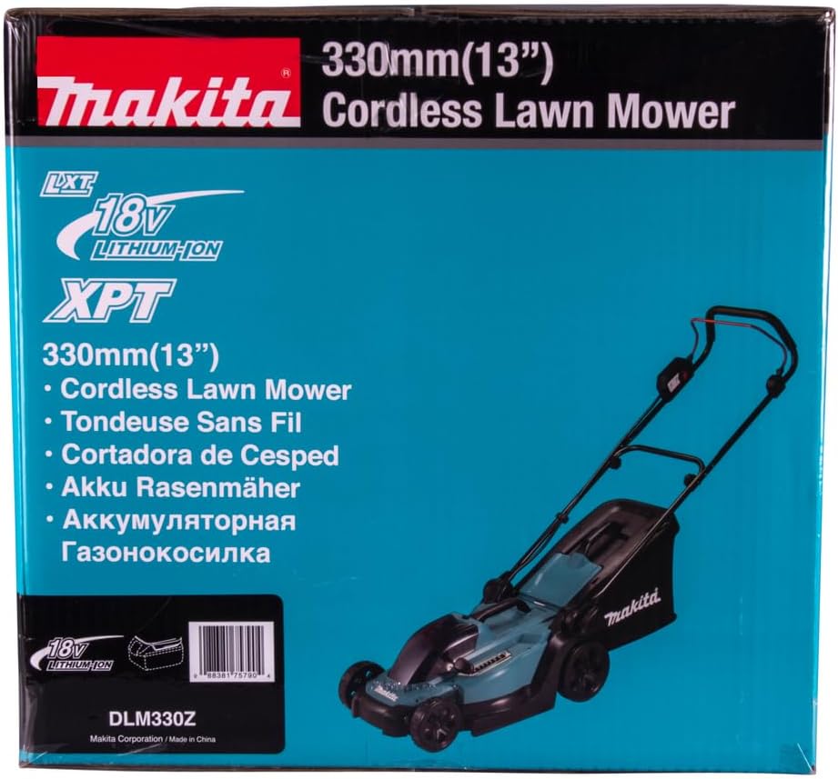 Makita - Tondeuse 18V LXT, coupe 33cm, sans batterie, compacte - DLM330Z