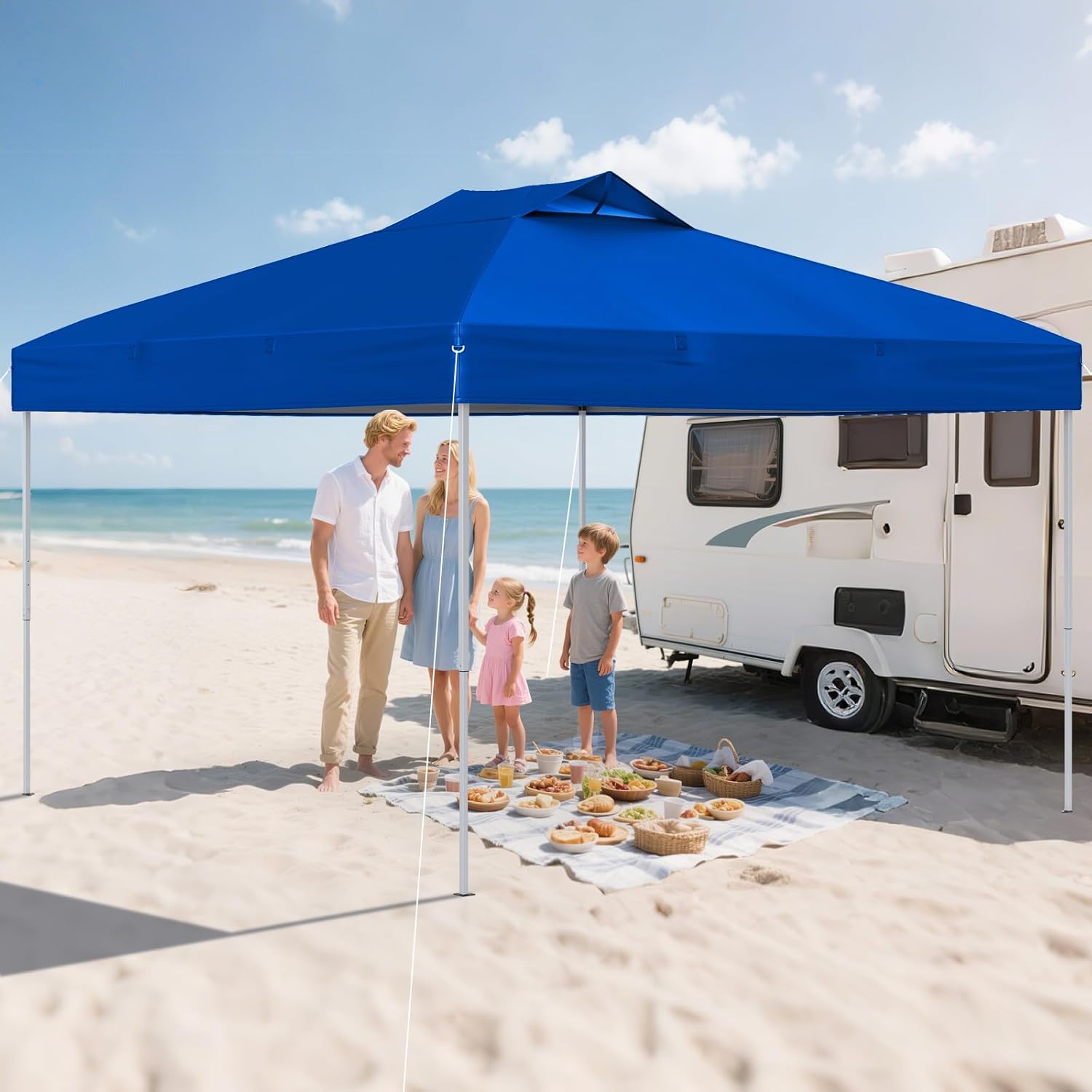 GOPLUS - tonnelle de jardin pliante 3x3m, toit ventilé, sac de transport, protection solaire