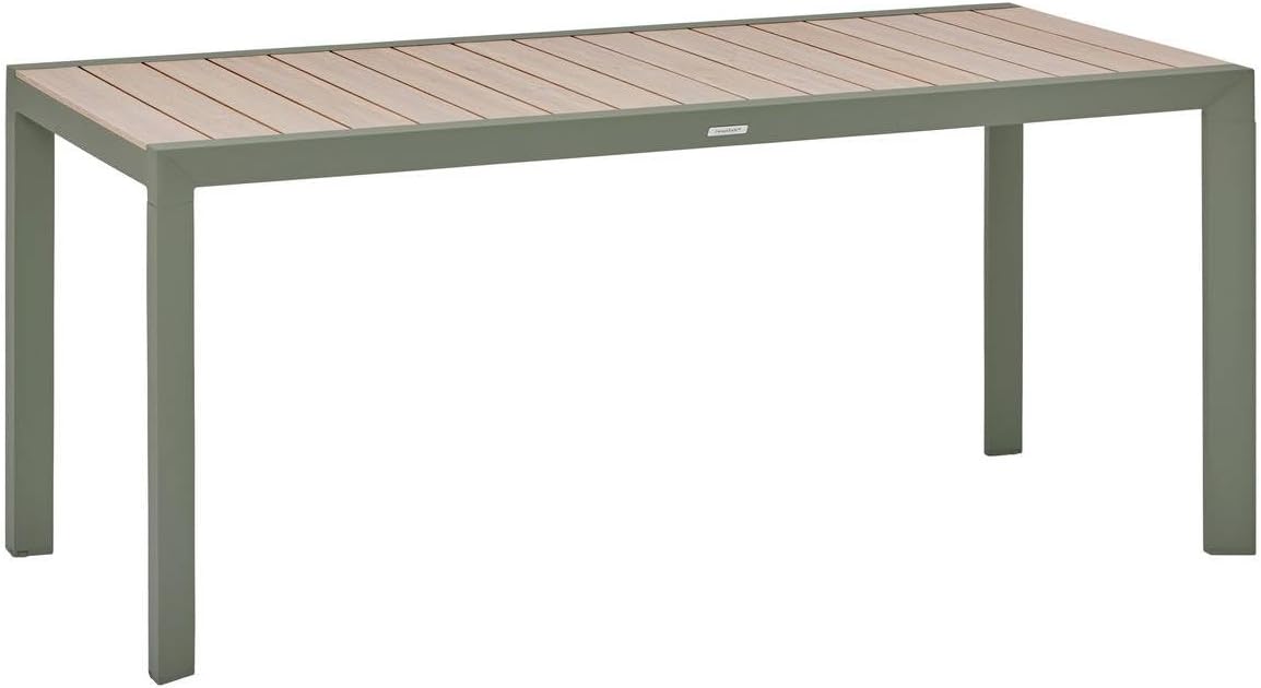 Hespéride - Table Evasion 6 places - 180x90 cm - alu beige lin/laurier