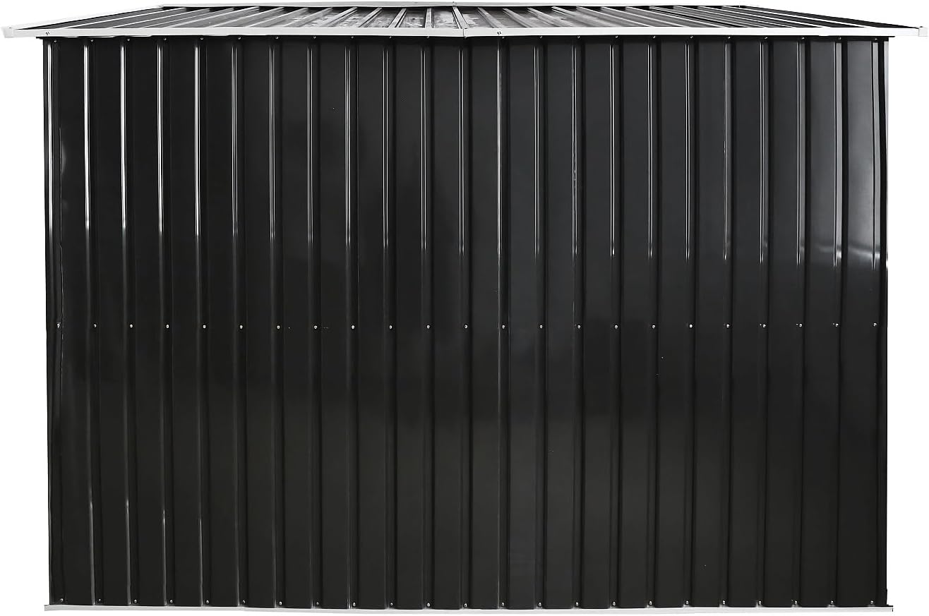 Vente-unique - MANSO - Abri métal acier galvanisé gris 8m² - MANSO