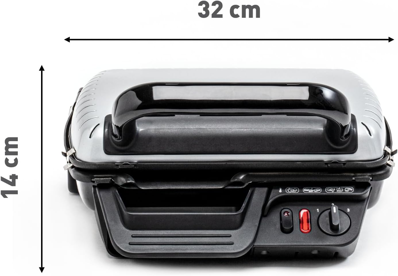 Tefal - Ultra Compact série GC305 - compact, 2000W, plaques amovibles, cuisson saine, GC305012