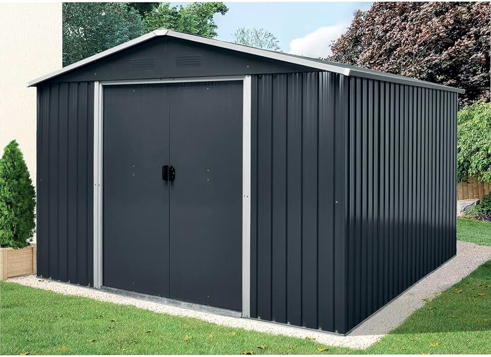 WERKA PRO Abri Jardin métal 10,4m2 3,24 x 3,22 x h2,05m