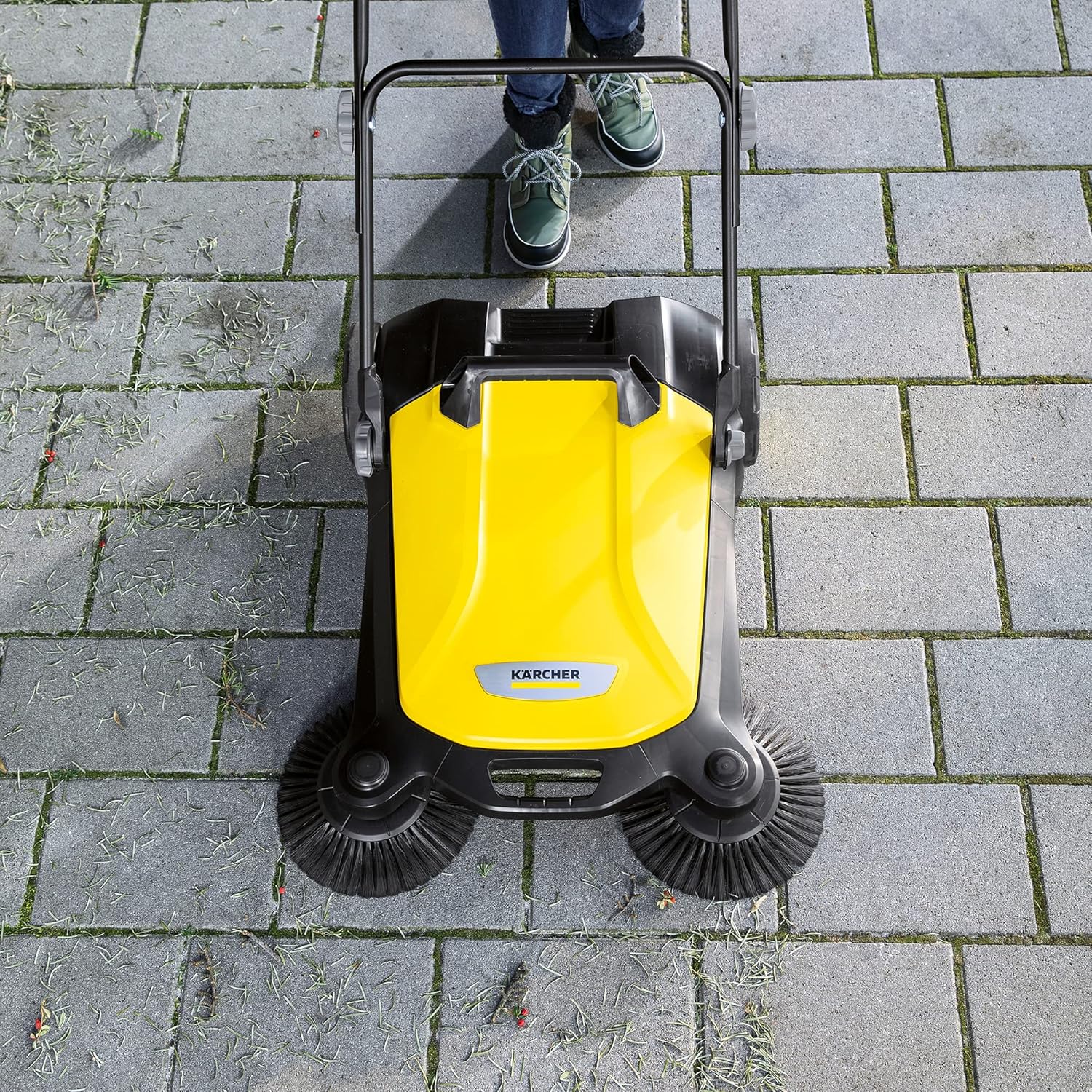Kärcher - S 4 balai mécanique, 68cm, capacité 20L, noir/jaune - 1.766-360.0
