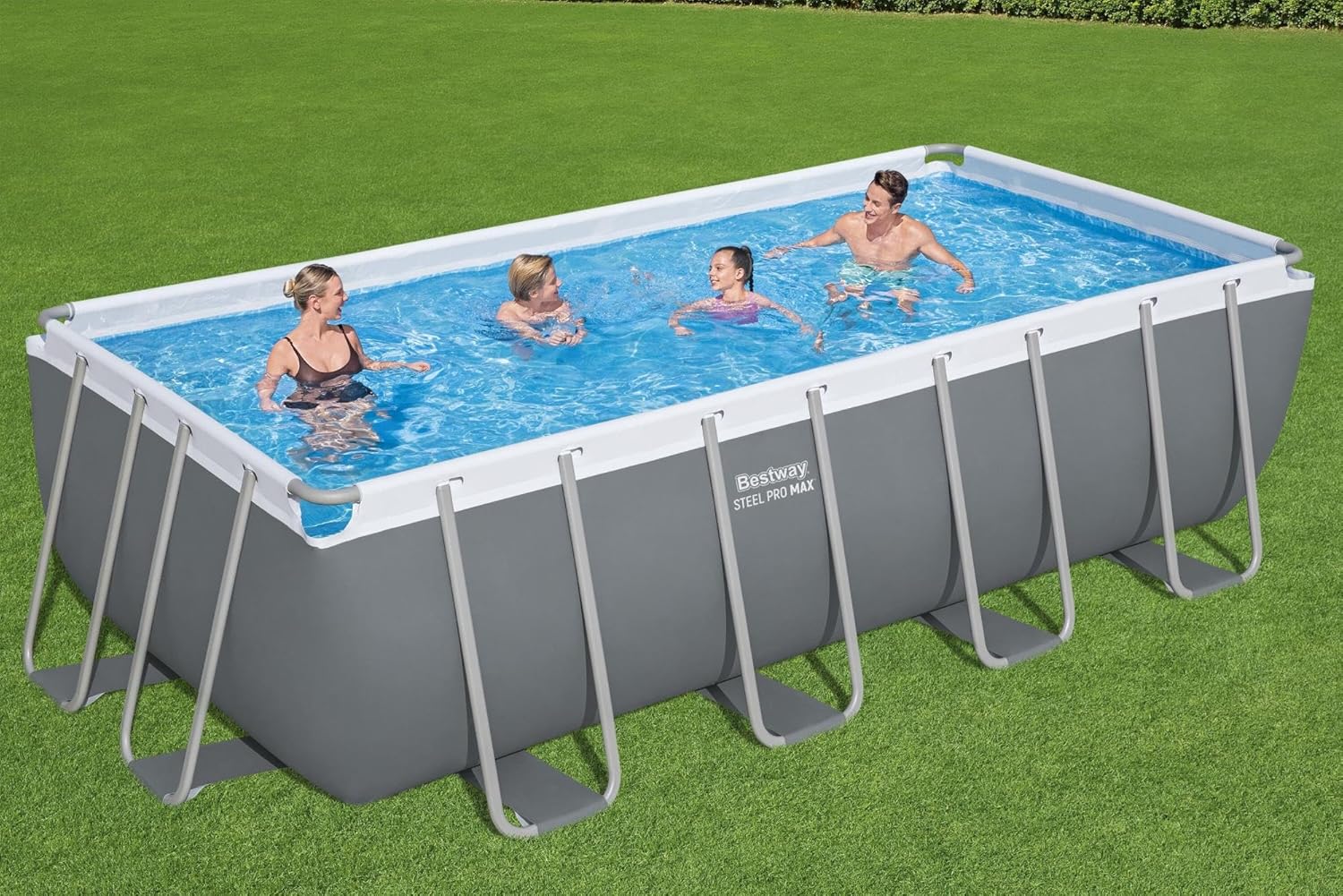 Bestway - Steel Pro Max - 488x244x122cm - filtre, bâche, échelle