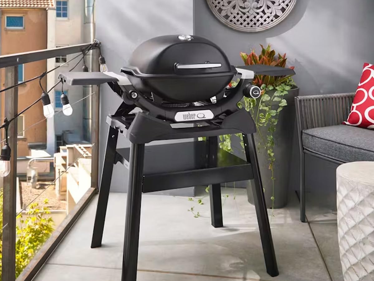 Weber - Q 1200N série - compact, gaz, pied inclus, coloris noir