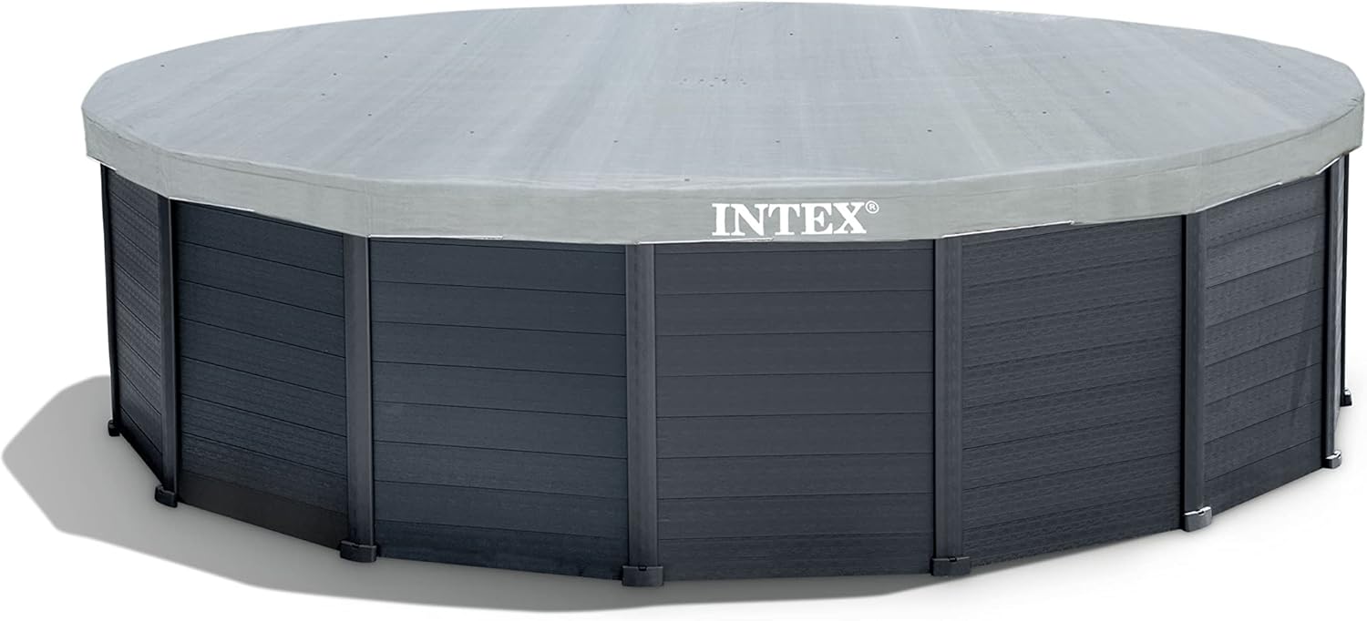 Intex - Piscine Graphite série - 4,78 x 1,24 m - kit complet