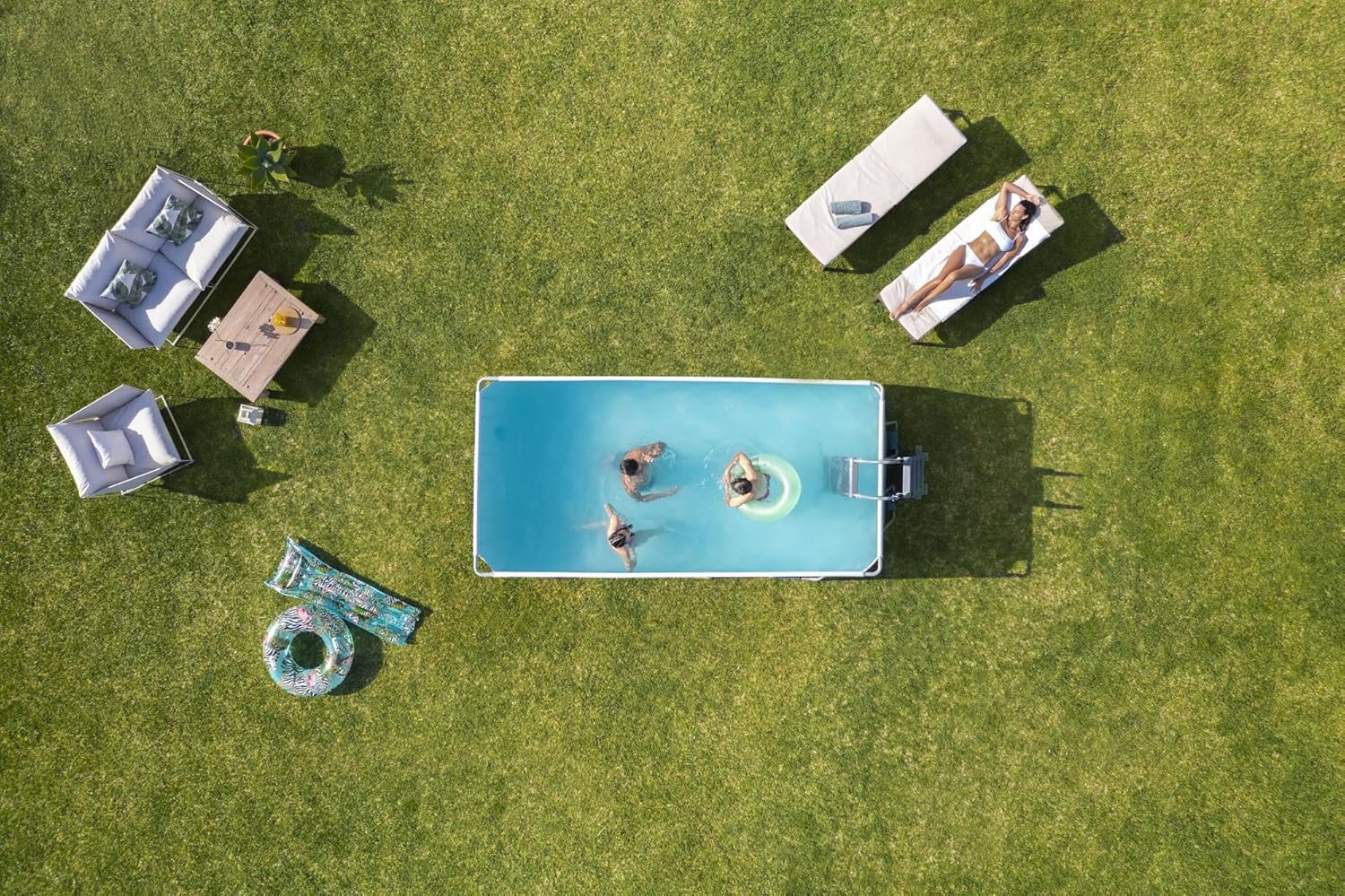 Bestway - Steel Pro Max piscine hors sol - 412x201x122 cm - gris
