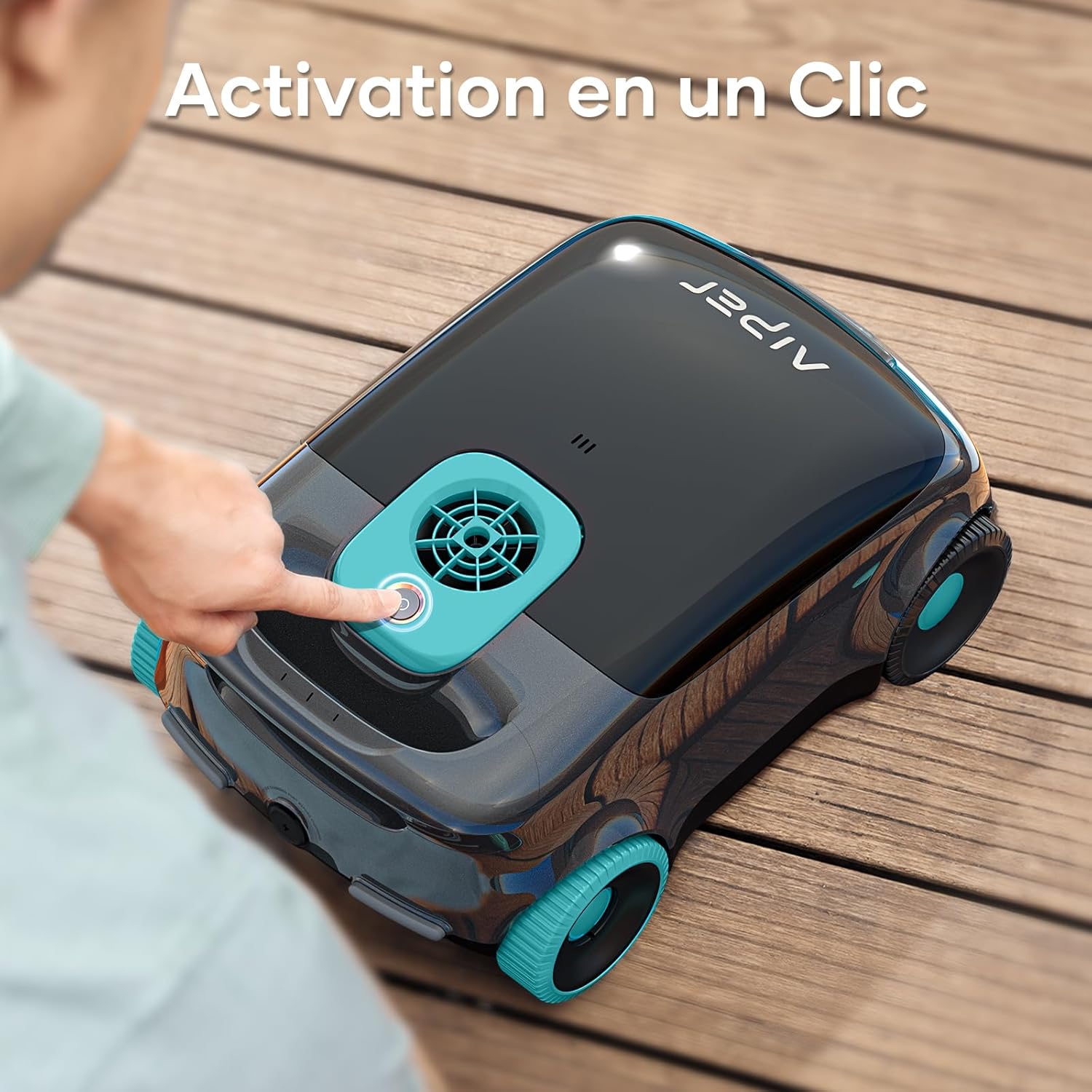 AIPER - Robot piscine sans fil - 100-130 min autonomie, filtration avancée, stationnement auto