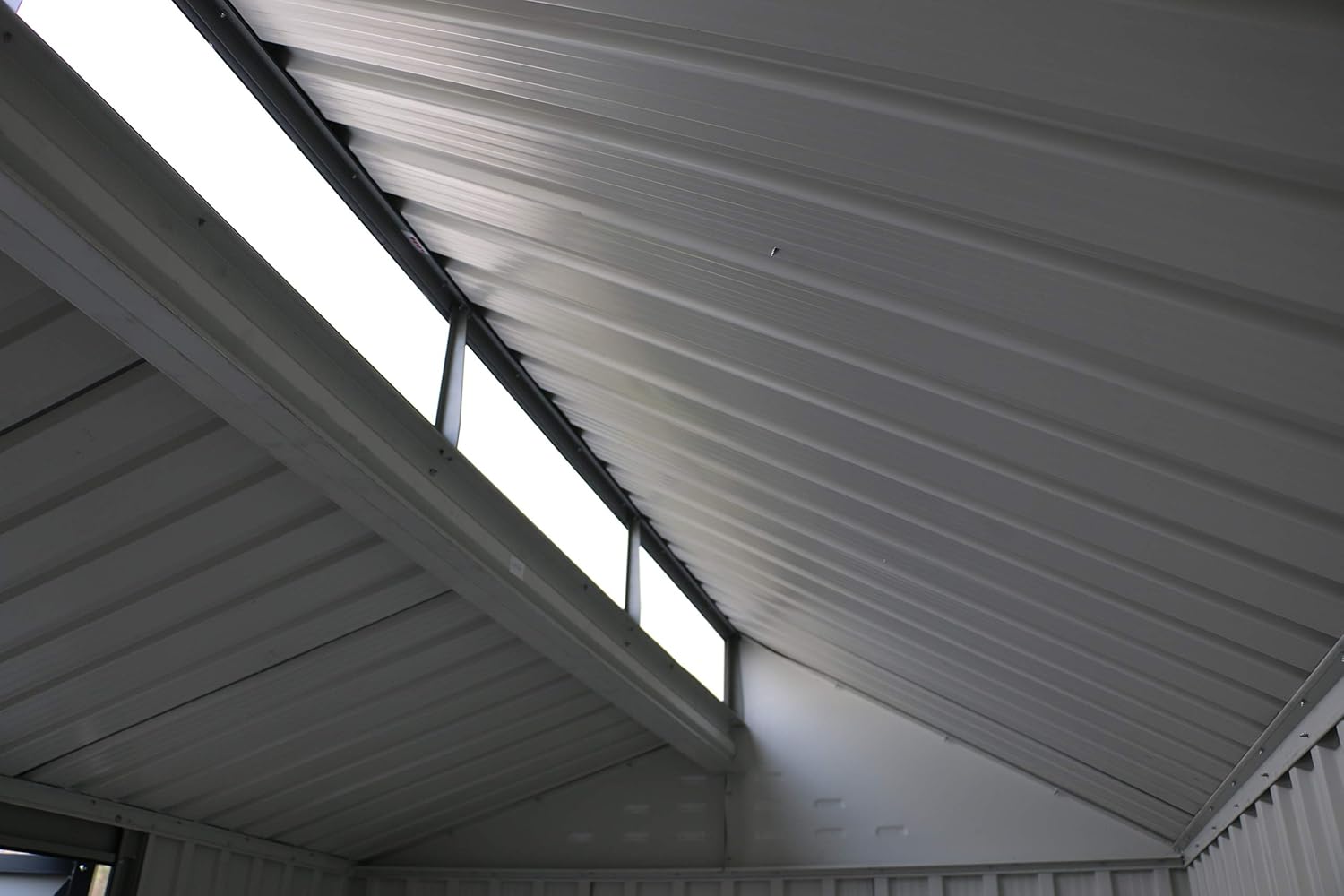 Duramax - ALU - 8x6 - abri jardin alu, lucarne, fondation, fenêtre, portes verrouillables