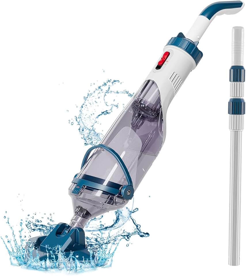 Enhulk - Aspirateur de piscine série sans fil - 222cm - 60min autonomie, 4 filtres, 4200L/h