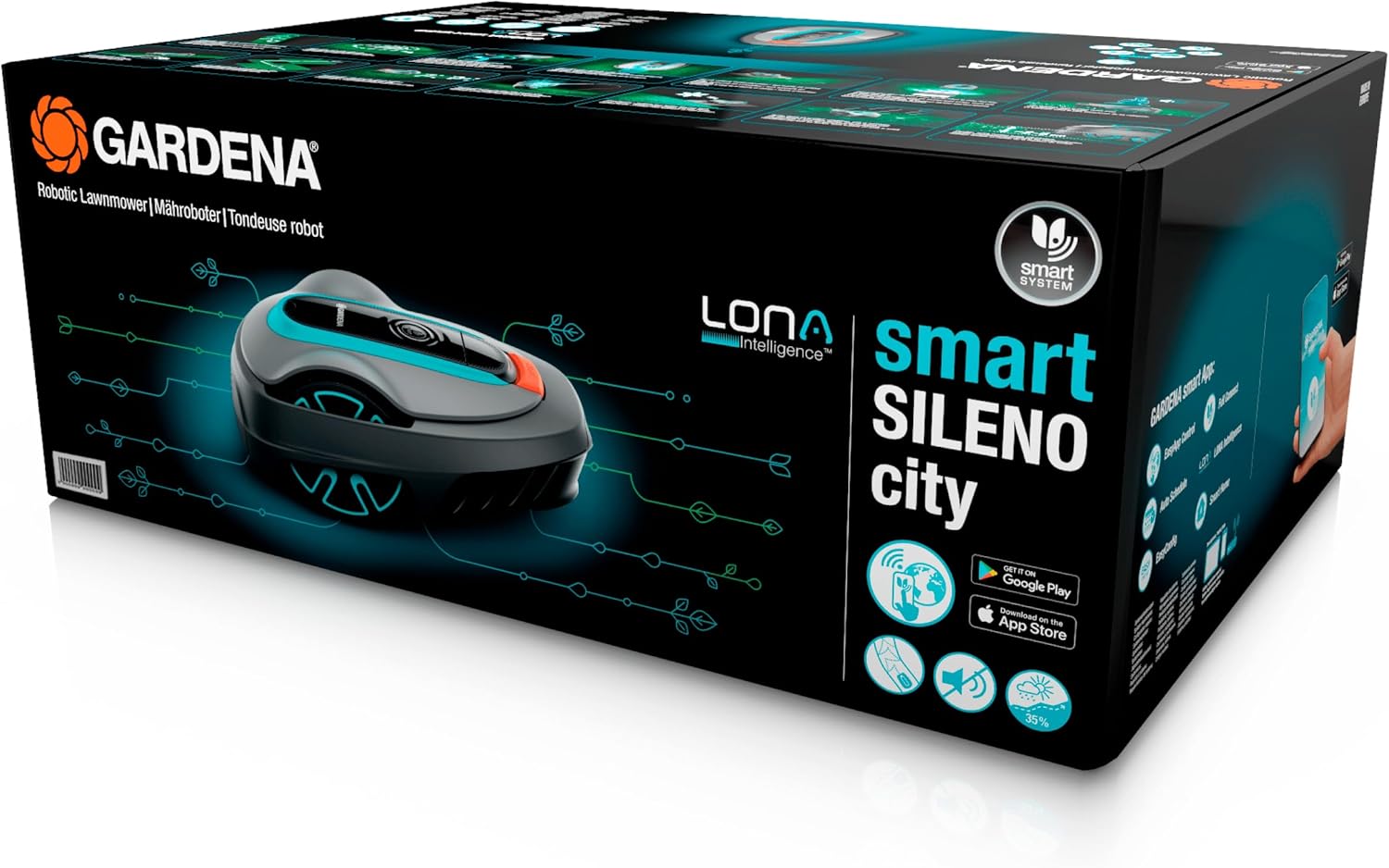 Gardena - Smart SILENO City (Set) - Tonte silencieuse jusqu'à 600m²