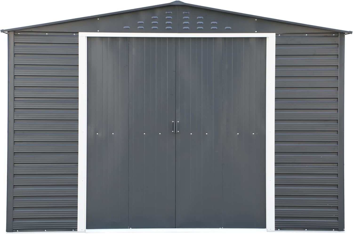 Duramax - Alpine - 10x8 - abri de jardin métal, toit renforcé, 7,82 m²
