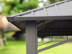 tonelle de jardin garden gazebo intent24 toolport sunset superior