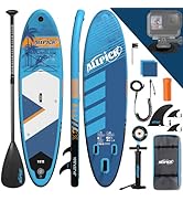 ALLPICK Premium SUP Board Set Stand Up Paddle Board Gonflable, avec support universel pour appareil photo, etc.