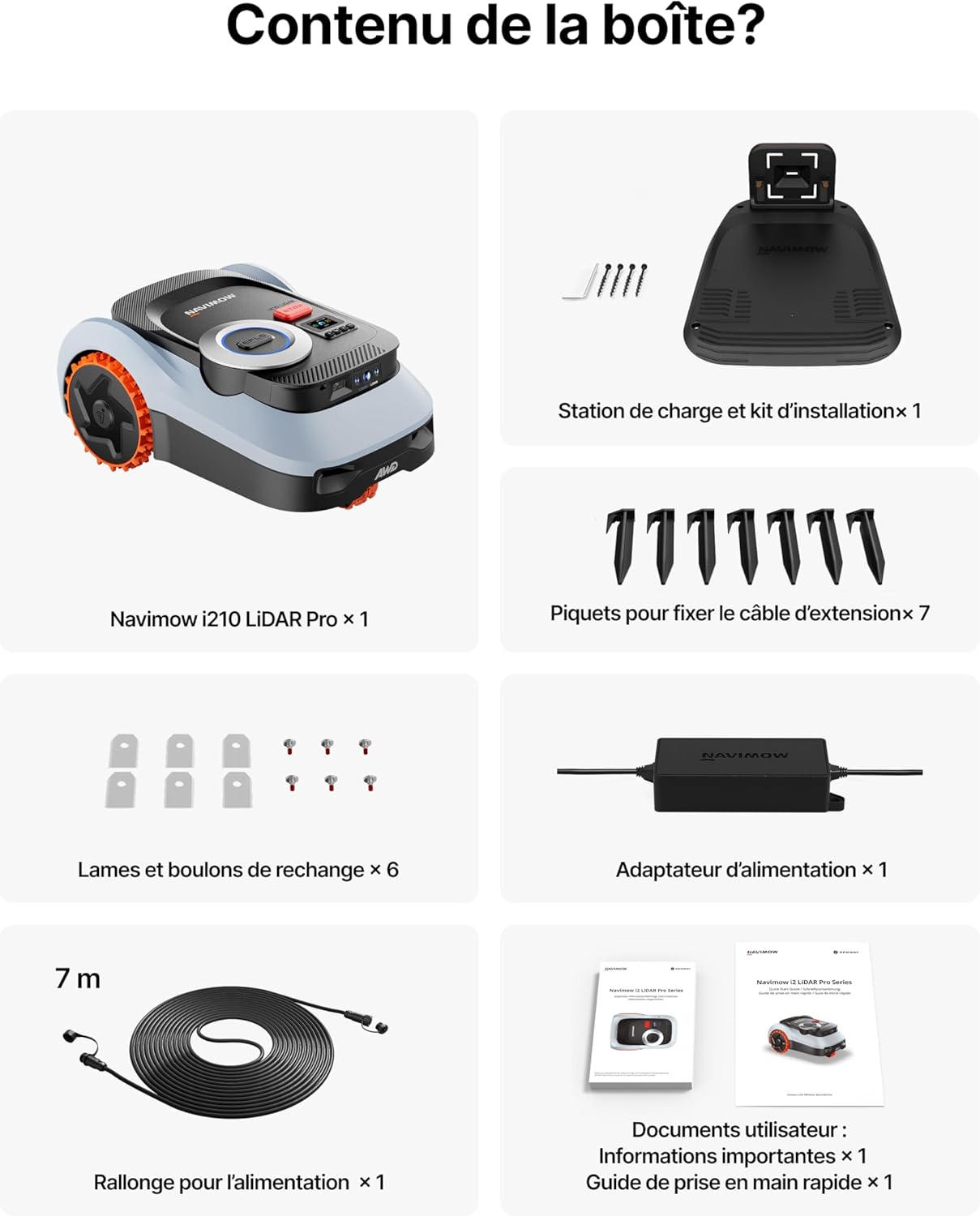 Segway - Navimow i210 LiDAR Pro - garage M - AWD, LiDAR+RTK, pente 55%, i210