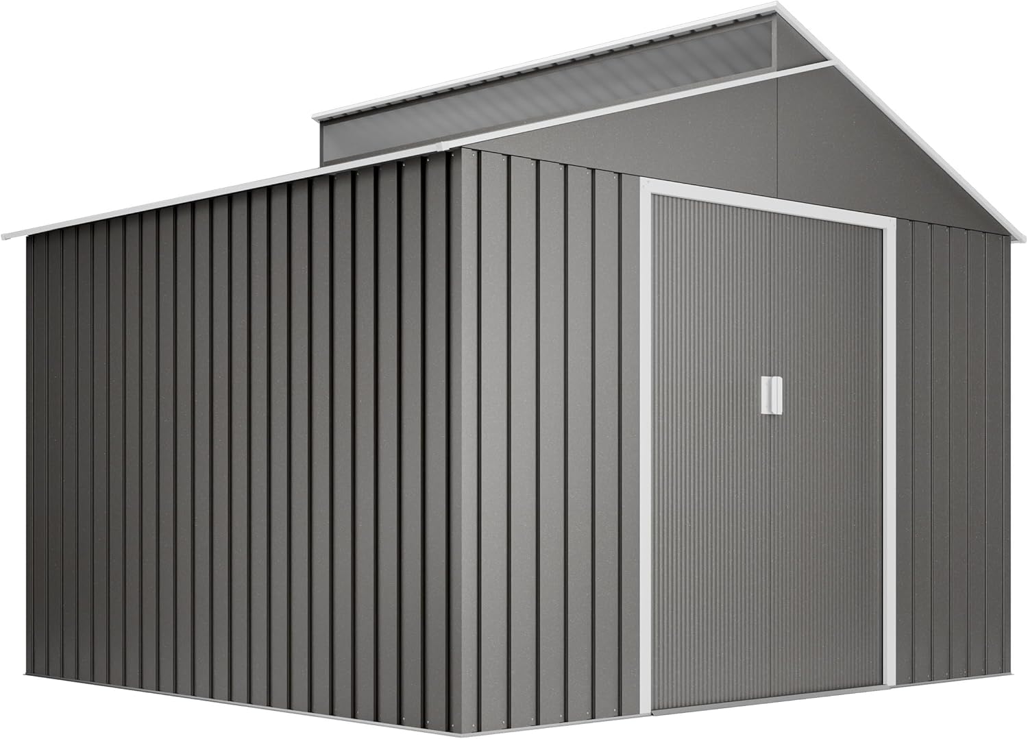 Hoggar - Bjorn abri de jardin métal 7,25m², garantie 10 ans, 257x282x222cm