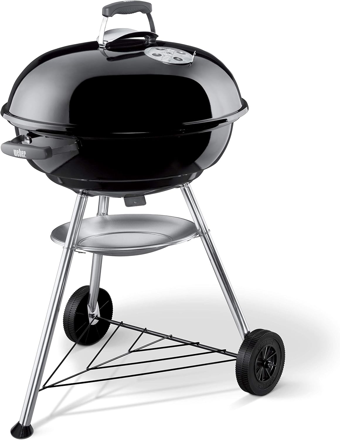 Weber - Compact Kettle - 57 cm - barbecue charbon, acier émaillé, récupérateur cendres