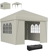 Outsunny Tonnelle de Jardin Pop-up Pliante tonnelle Barnum Tente de réception 3 x 3 m Anti-UV 30 ...