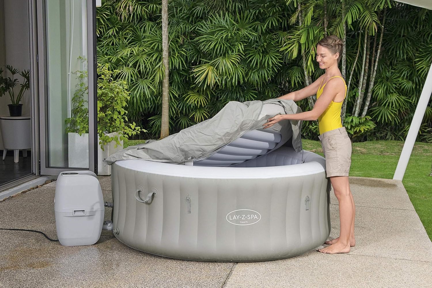 Bestway - LAY-Z-SPA Tahiti série Airjet - 180x66 cm - 2-4 personnes LAY-Z-SPA®