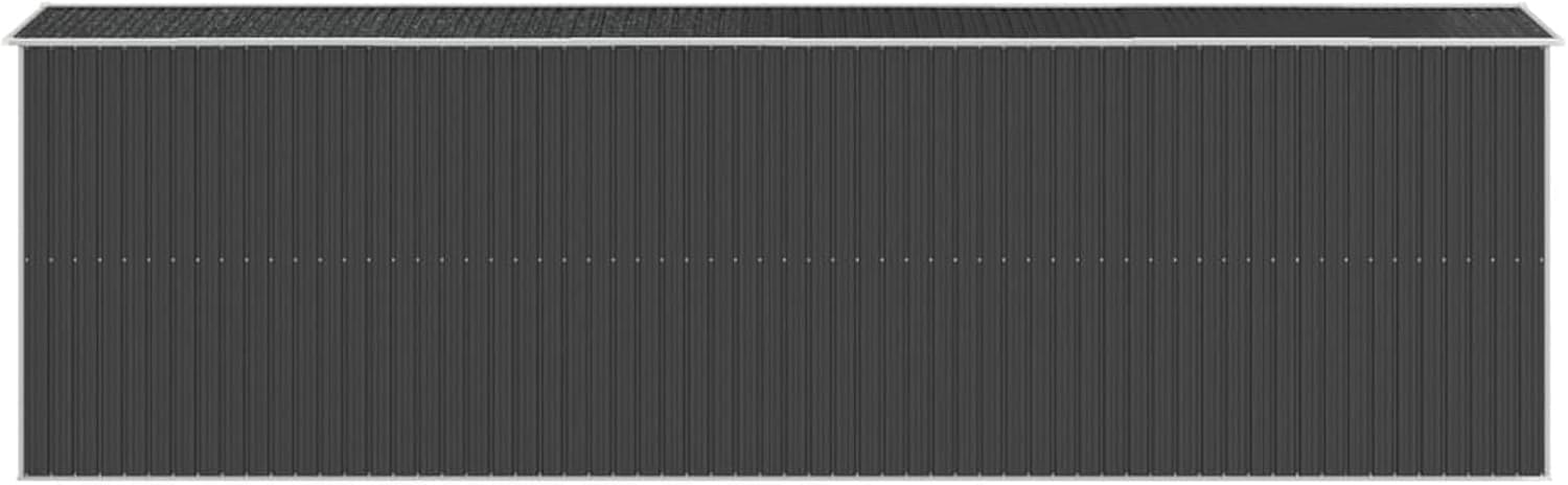 ShGaxin Abri de jardin, abris pour parcelles, abris de jardin, abri de jardin extérieur, maisons préfabriquées, acier galvanisé anthracite 192 x 689 x 223 cm
