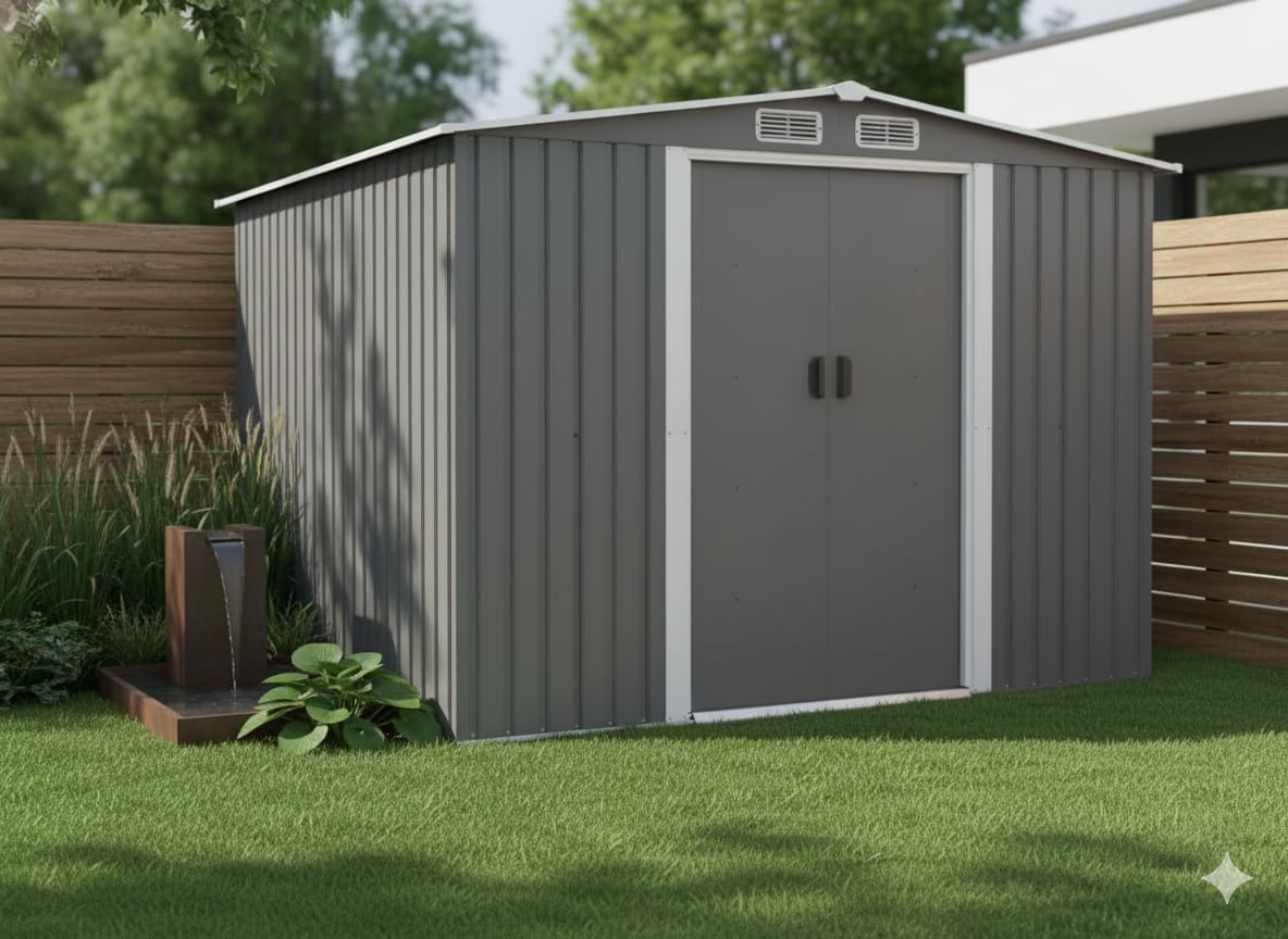 CONCEPT USINE - Jura - 6.66 m² - Abri métal robuste rangement jardin