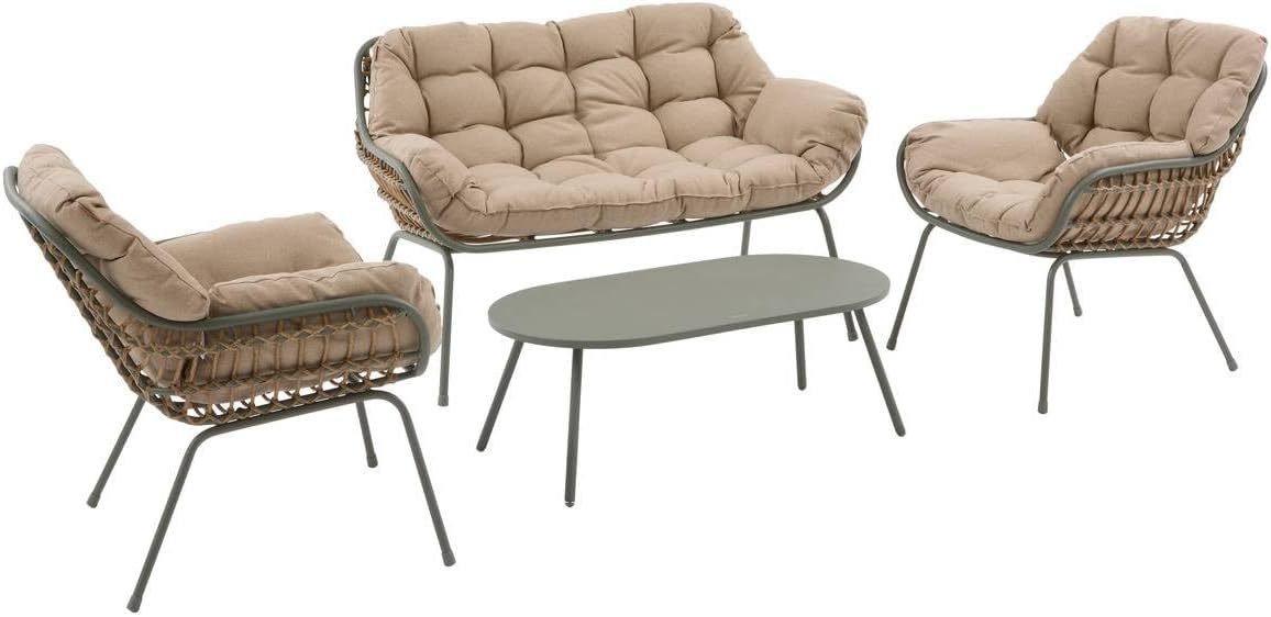 Hespéride - Paopao Laurier - 4 places - aluminium, coussins confort, anti-rouille