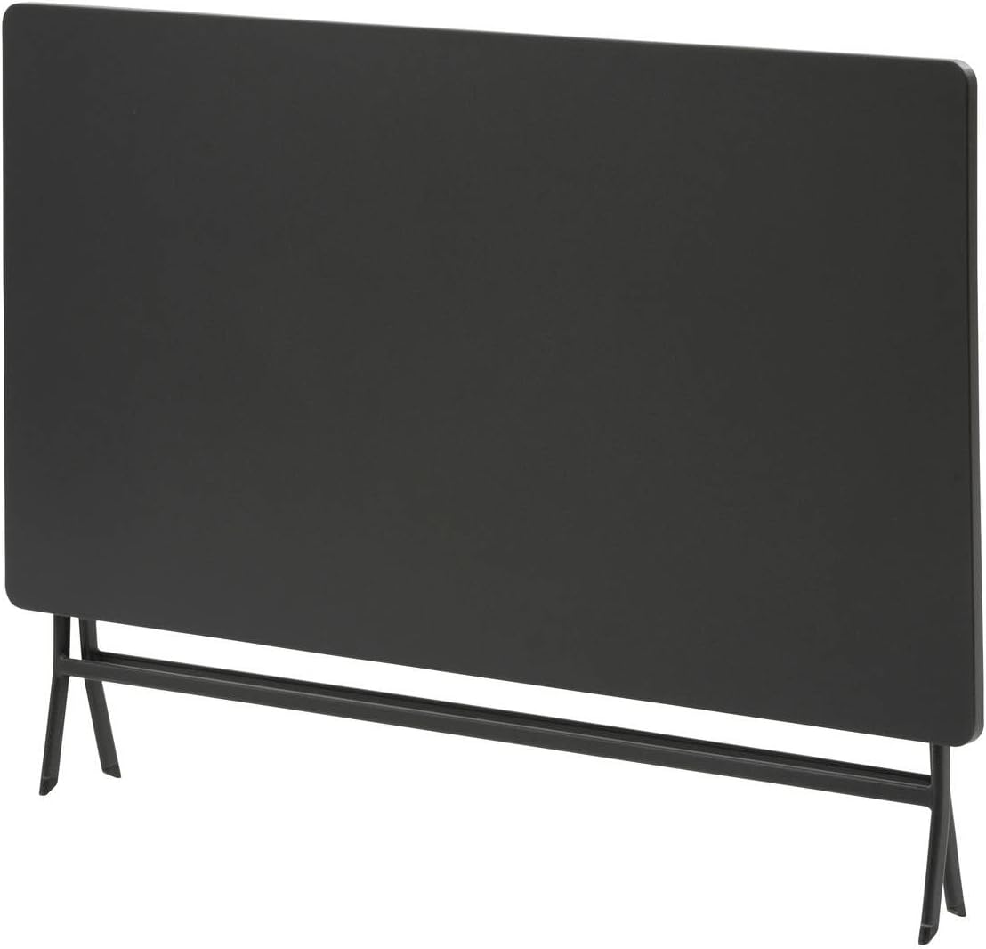 Hespéride - Greensboro - 150x90 cm - Table pliante acier renforcé 6 places, gris graphite
