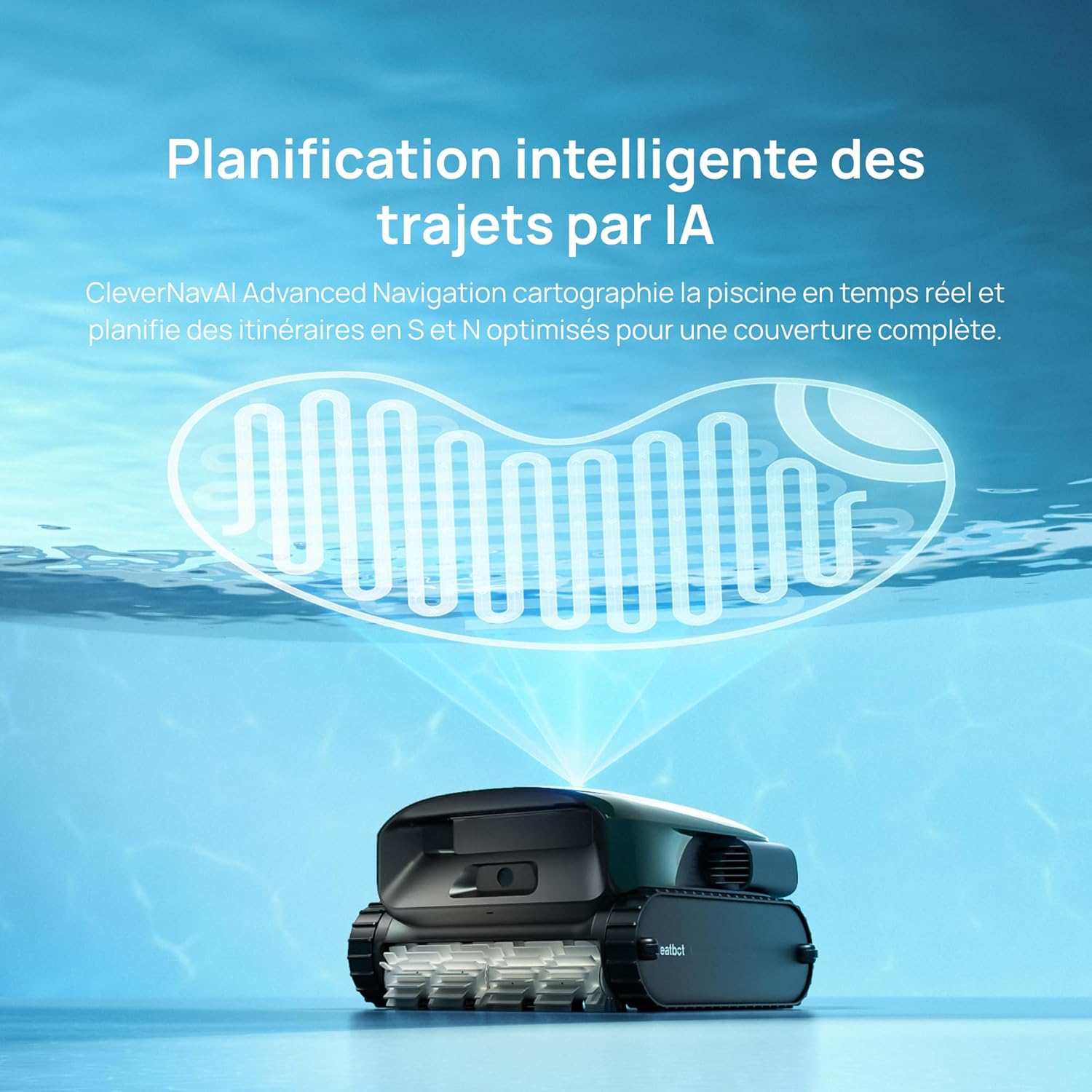 Beatbot - AquaSense 2 Pro - 360 m² - robot piscine sans fil, jusqu'à 11h