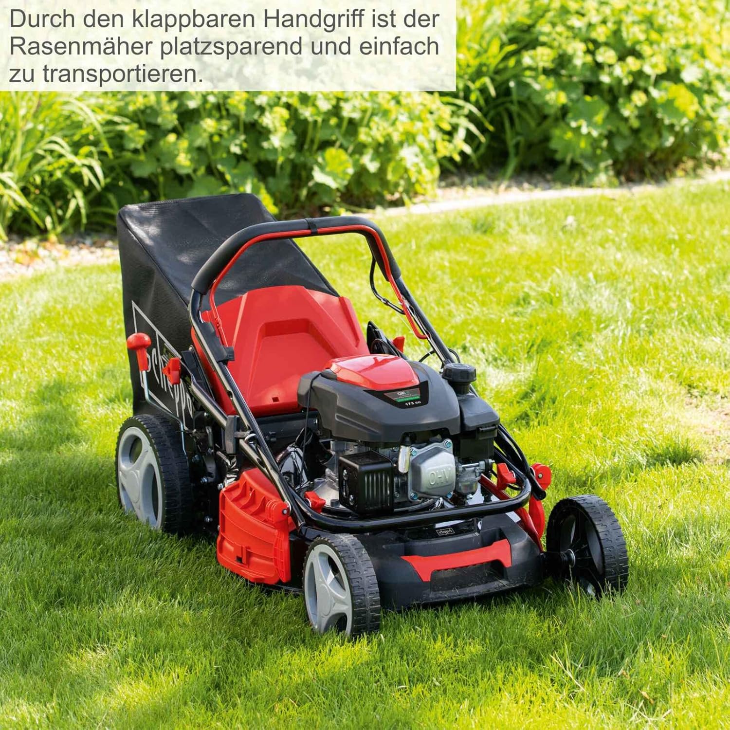 Scheppach - MS173-51 - tondeuse thermique 51cm, autotractée, mulching, panier 65L