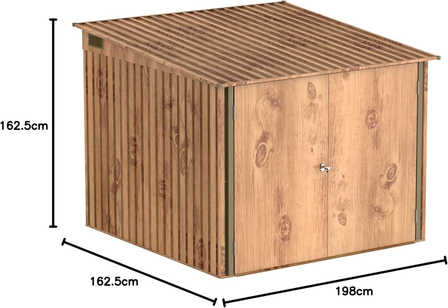 Duramax - Abri à vélos 4 vélos - 203x202x140 cm - métal, portes verrouillables