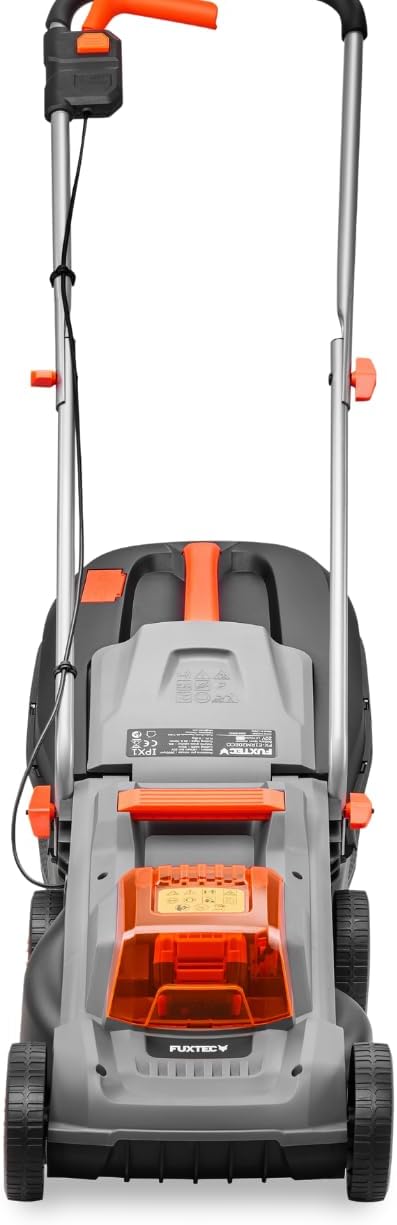 FUXTEC - Tondeuse à gazon sans fil - 30 cm - Batterie 4Ah, bac 30L, FX-E1RM20-ECO-SET