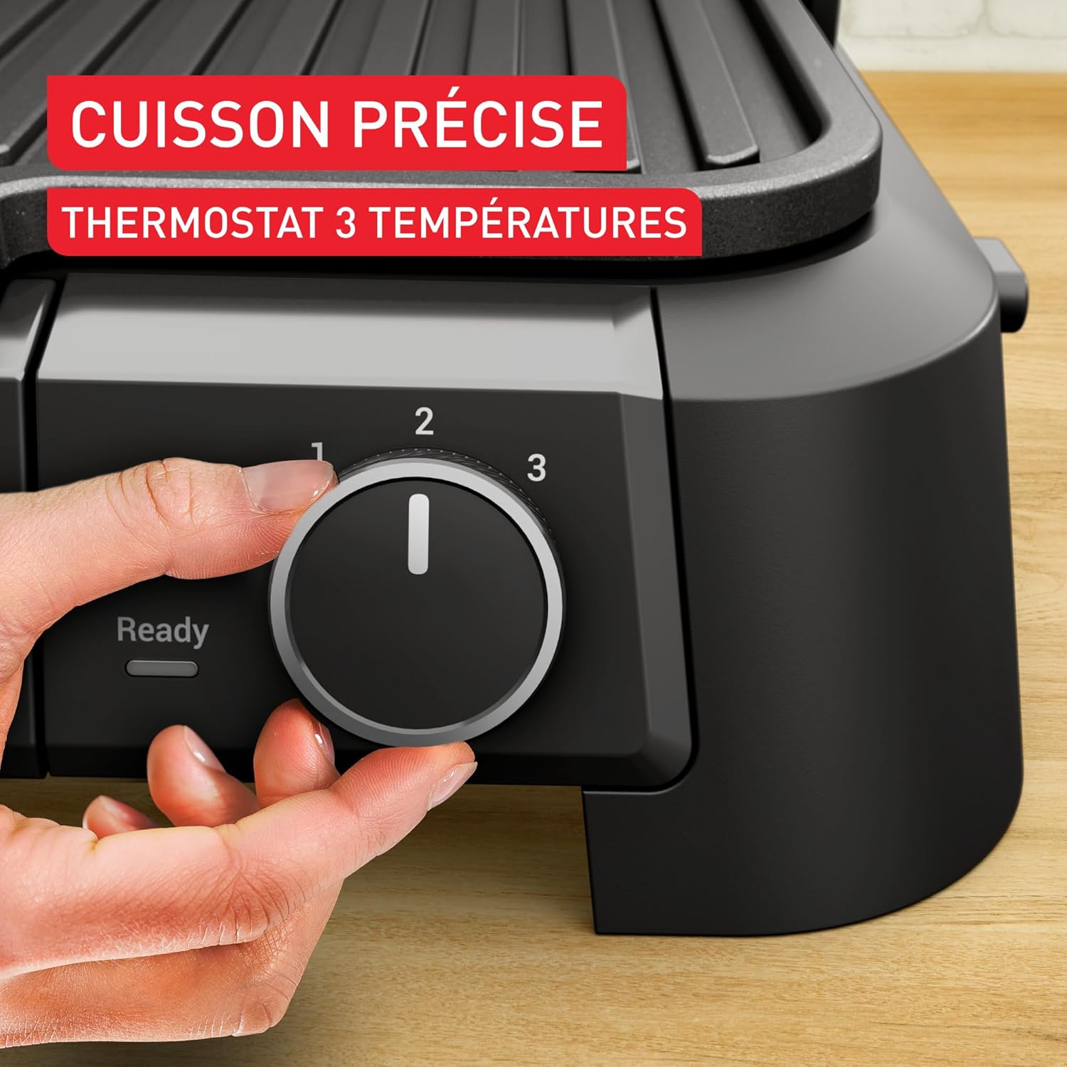 Tefal - SuperGrill 3-en-1 XL - Surface XL - Thermostat réglable, 2200W - GC520DE0