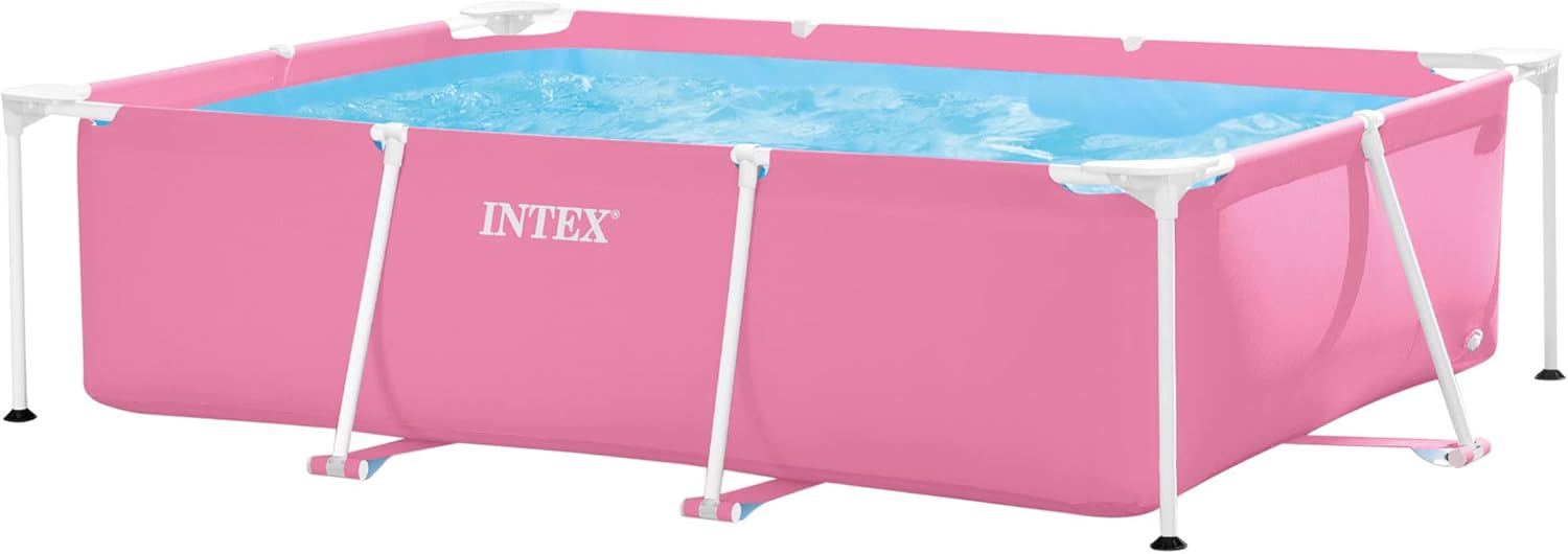 Intex - piscine cadre rectangulaire Pink - 2,20x1,50x0,60m - robuste, facile à installer - 28266NP