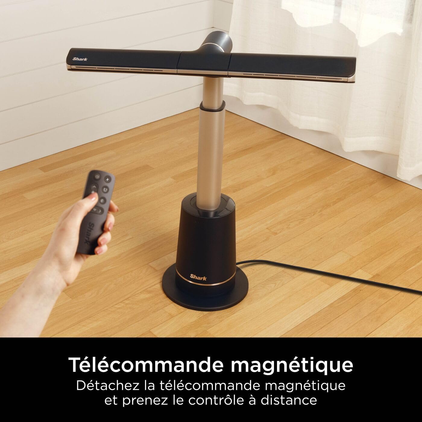 Shark - TurboBlade série - ventilateur colonne sans pale, 180°, 10 vitesses, gris - TF200SEU
