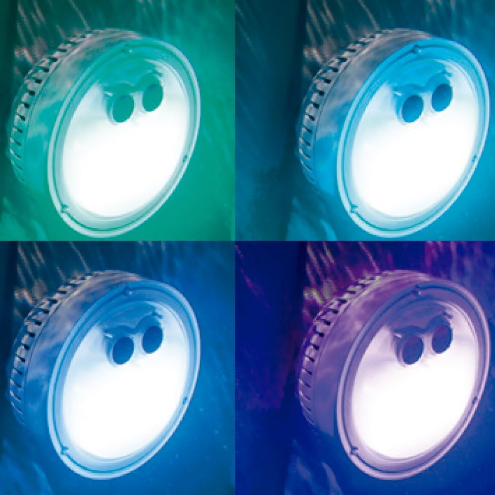 Intex Pure Spa Sahara 6 Places + lumière d'ambiance LED à Piles pour Pure Spa à Bulles