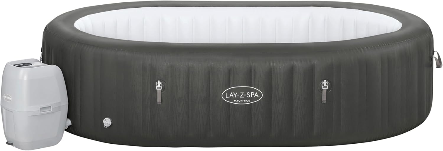 Bestway - Lay-Z-Spa Mauritius - ovale 5-7 pers WiFi Airjet - 211x257cm